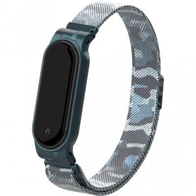 Браслет Armorstandart Milanese Magnetic Band для Xiaomi Mi Band 6/5 Khaki White (ARM56857)