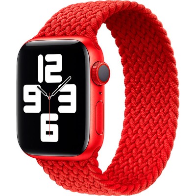Ремінець ArmorStandart Braided Solo Loop для Apple Watch 42/44/45/49mm Red Size 8 (160 mm) (ARM58082)