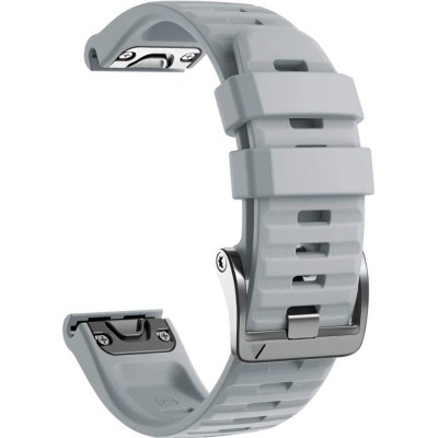 Ремінець ARMORSTANDART для Garmin Fenix 5x/6x Silicone 26mm Grey (ARM60805) Ремінець ARMORSTANDART для Garmin Fenix 5x/6x Silicone 26mm Grey (ARM60805)