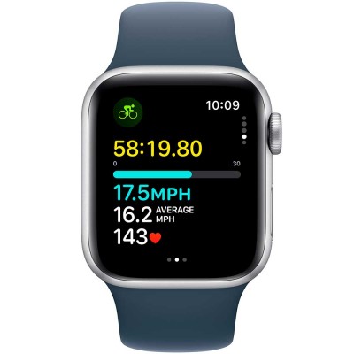 Смарт-годинник APPLE Watch SE 2023 GPS 44mm Silver Alum Storm Blue Sp/b - M/L (MREE3QP/A) Смарт-годинник APPLE Watch SE 2023 GPS 44mm Silver Alum Storm Blue Sp/b - M/L (MREE3QP/A)