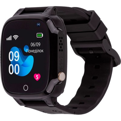 Смарт-годинник AMIGO GO008 MILKY GPS WIFI Black Смарт-годинник AMIGO GO008 MILKY GPS WIFI Black