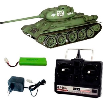 Танк на р/у Heng Long T-34 з пневмогарматою та та/до боєм 1:16 (HL3909-1UPG) Танк на р/у Heng Long T-34 з пневмогарматою та та/до боєм 1:16 (HL3909-1UPG)