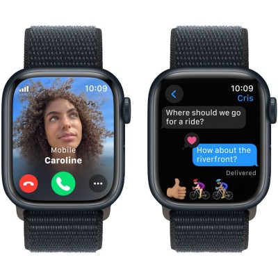 Смарт-годинник APPLE Watch Series 9 GPS 45mm Midnight Alum Midnight Sp/Loop (MR9C3QP/A) Смарт-годинник APPLE Watch Series 9 GPS 45mm Midnight Alum Midnight Sp/Loop (MR9C3QP/A)