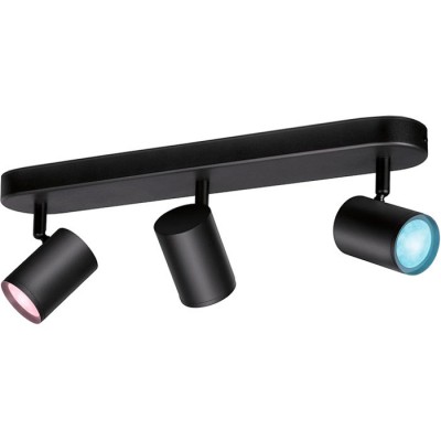 Розумний світильник WIZ IMAGEO Spots накладний точковий 3x5W 2200-6500K RGB Wi-Fi Black (929002659201)
