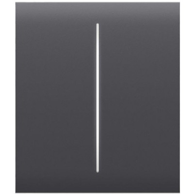 Кнопка AJAX CenterButton 2-gang для LightSwitch, Jeweler Graphite (000029824)