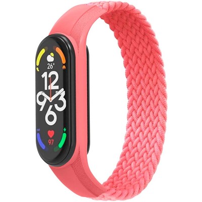 Ремінець ArmorStandart Braided Solo Loop для Xiaomi Mi Band 4/5/6/7 Pink size L (ARM58761)