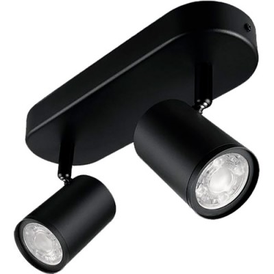 Розумний світильник WIZ IMAGEO Spots накладний точковий 2x5W 2200-6500K RGB Wi-Fi Black (929002659101)