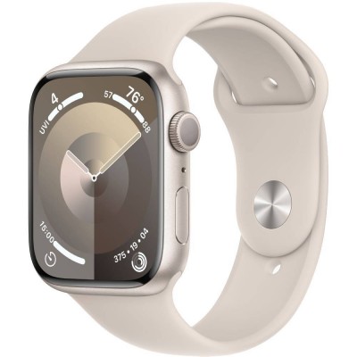 Смарт-годинник APPLE Watch Series 9 45mm GPS Starlight Alum Starlight Sp/b - M/L (MR973QP/A)