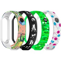 Комплект ремінців ARMORSTANDART для Xiaomi Mi Band 6/5 Rick&Morty 4 шт (ARM59729) Комплект ремінців ARMORSTANDART для Xiaomi Mi Band 6/5 Rick&Morty 4 шт (ARM59729)