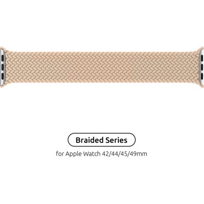 Ремінець ARMORSTANDART Braided Solo Loop Apple Watch 42/44/45/49mm Beige Size 6 148 mm (ARM64904) Ремінець ARMORSTANDART Braided Solo Loop Apple Watch 42/44/45/49mm Beige Size 6 148 mm (ARM64904)