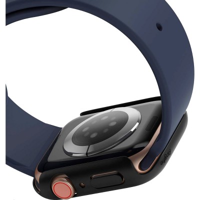 Захисна накладка Ringke Slim Case для Apple Watch 4/5/6/SE 44 мм Matte Black Clear (RCA4909) Захисна накладка Ringke Slim Case для Apple Watch 4/5/6/SE 44 мм Matte Black Clear (RCA4909)