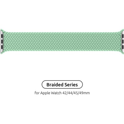 Ремінець ArmorStandart Braided Solo Loop для Apple Watch 42/44/45/49 мм Size 8 (160 мм) Mint (ARM64914) Ремінець ArmorStandart Braided Solo Loop для Apple Watch 42/44/45/49 мм Size 8 (160 мм) Mint (ARM64914)