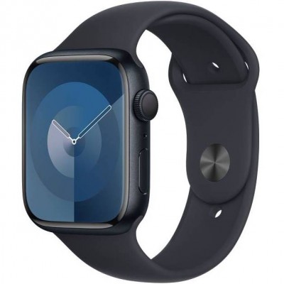 Смарт-годинник APPLE Watch Series 9 GPS 45mm Midnight Alum Midnight Sp/b - S/M (MR993QP/A)