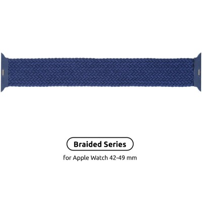 Ремінець ArmorStandart Braided Solo Loop для Apple Watch 42/44/45/49mm Atlantic Blue Size 8 (160 mm) (ARM58079) Ремінець ArmorStandart Braided Solo Loop для Apple Watch 42/44/45/49mm Atlantic Blue Size 8 (160 mm) (ARM58079)