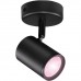 Розумний світильник WIZ IMAGEO Spots накладний точковий 5W 2200-6500K RGB Wi-Fi Black (929002659001)