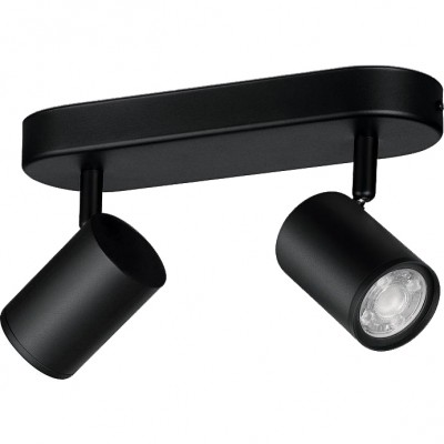 Розумний світильник WIZ IMAGEO Spots накладний точковий 2x5W 2200-6500K RGB Wi-Fi Black (929002659101)