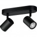 Розумний світильник WIZ IMAGEO Spots накладний точковий 2x5W 2200-6500K RGB Wi-Fi Black (929002659101)