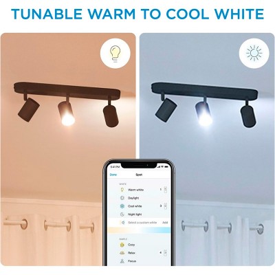Розумний світильник WIZ IMAGEO Spots накладний точковий 3x5W 2200-6500K RGB Wi-Fi Black (929002659201)