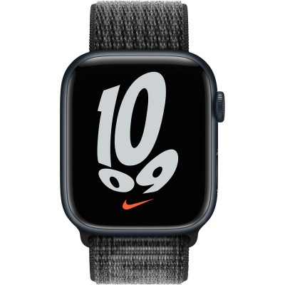 Ремінець APPLE Nike Sport Loop для APPLE WATCH S8 2022 45mm Black/Summit White (MPJ13ZM/A) Ремінець APPLE Nike Sport Loop для APPLE WATCH S8 2022 45mm Black/Summit White (MPJ13ZM/A)
