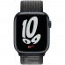 Ремінець APPLE Nike Sport Loop для APPLE WATCH S8 2022 45mm Black/Summit White (MPJ13ZM/A)