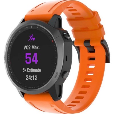 Ремінець ARMORSTANDART для Garmin Fenix 5s/6s Silicone 20mm Orange (ARM60801)