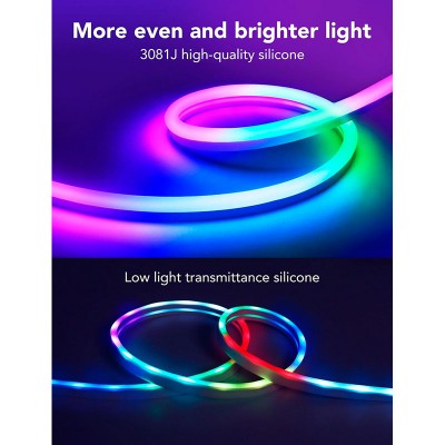 Розумна світлодіодна стрічка GOVEE H61A2 Neon LED Strip Light 5 м White (H61A23D1)