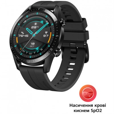 Смарт-годинник HUAWEI Watch GT 2 Sport Black (55027966) Смарт-годинник HUAWEI Watch GT 2 Sport Black (55027966)
