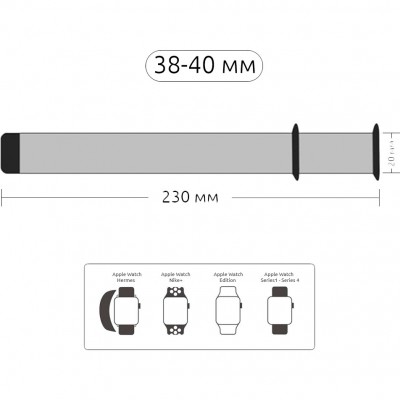 Браслет ARMORSTANDART Apple Watch Flowers Rose (ARM52961)