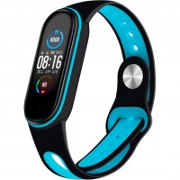 Ремінець BECOVER Sport Style для Xiaomi Mi Smart Band 5 Black-Blue (705165) Ремінець BECOVER Sport Style для Xiaomi Mi Smart Band 5 Black-Blue (705165)