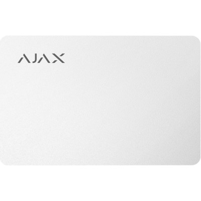 AJAX Безконтактна картка Pass білий, 10шт AJAX Безконтактна картка Pass білий, 10шт