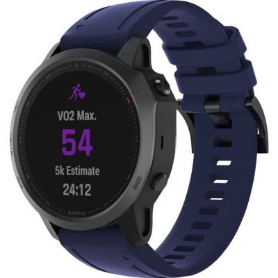 Ремінець ARMORSTANDART для Garmin Fenix 5s/6s Silicone 20mm Dark Blue (ARM60810)