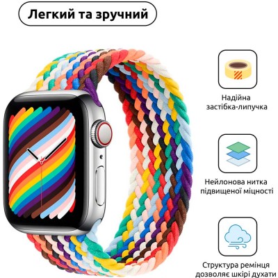 Ремінець ArmorStandart Braided Solo Loop для Apple Watch 42/44/45/49 мм Size 6 (148 мм) Pride Edition (ARM64937) Ремінець ArmorStandart Braided Solo Loop для Apple Watch 42/44/45/49 мм Size 6 (148 мм) Pride Edition (ARM64937)
