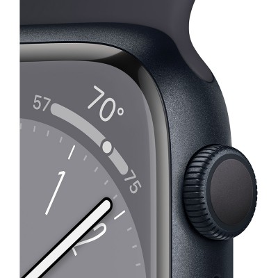 Смарт-годинник APPLE Watch Series 8 GPS 41 Midnight Alum Midnight Sp/B (MNP53UL/A)
