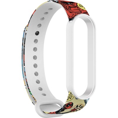 Ремінець ARMORSTANDART DP Comix для Xiaomi Mi Band 6/5 White (ARM59252)