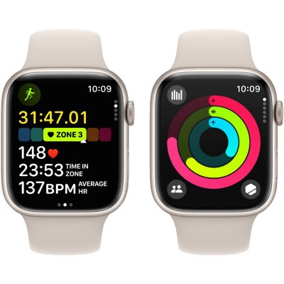 Смарт-годинник APPLE Watch Series 9 GPS 41mm Starlight Alum Starlight Sp/b - S/M (MR8T3QP/A) Смарт-годинник APPLE Watch Series 9 GPS 41mm Starlight Alum Starlight Sp/b - S/M (MR8T3QP/A)