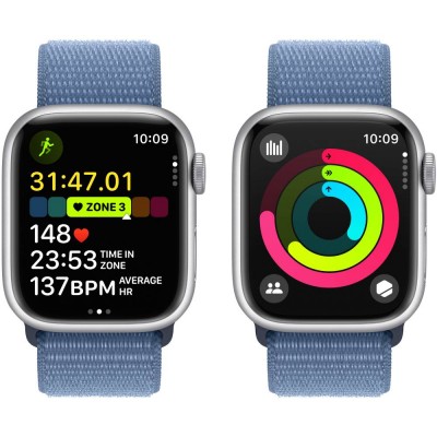 Смарт-годинник APPLE Watch Series 9 GPS 41mm Silver Alum Winter Blue Sp/Loop (MR923QP/A) Смарт-годинник APPLE Watch Series 9 GPS 41mm Silver Alum Winter Blue Sp/Loop (MR923QP/A)