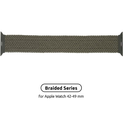 Ремінець ArmorStandart Braided Solo Loop для Apple Watch 42/44/45/49mm Inverness Green Size 6 (148 mm) (ARM58075) Ремінець ArmorStandart Braided Solo Loop для Apple Watch 42/44/45/49mm Inverness Green Size 6 (148 mm) (ARM58075)