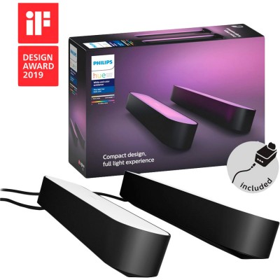 Панель освітлення Philips Hue Play Color 2 шт + БП (915005939101) Панель освітлення Philips Hue Play Color 2 шт + БП (915005939101)