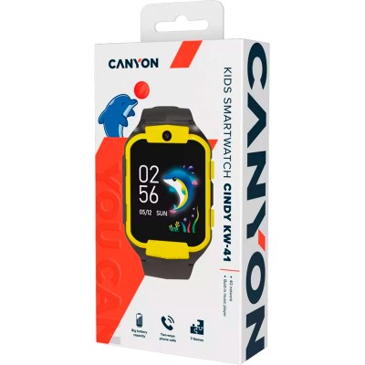 Смарт-годинник CANYON Cindy KW-41 Yellow Black (CNE-KW41YB) Смарт-годинник CANYON Cindy KW-41 Yellow Black (CNE-KW41YB)
