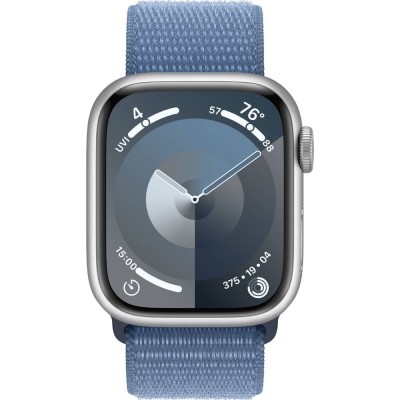 Смарт-годинник APPLE Watch Series 9 GPS 45mm Silver Alum Winter Blue Sp/Loop (MR9F3QP/A) Смарт-годинник APPLE Watch Series 9 GPS 45mm Silver Alum Winter Blue Sp/Loop (MR9F3QP/A)