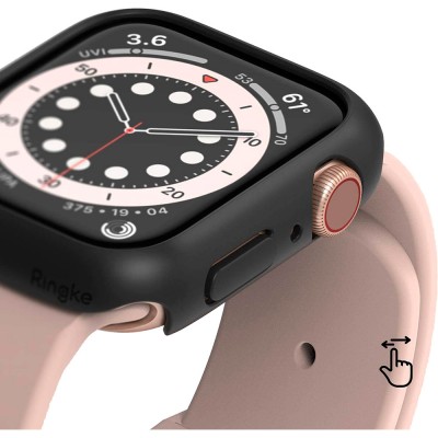 Захисна накладка Ringke Slim Case для Apple Watch 4/5/6/SE 44 мм Matte Black Clear (RCA4909) Захисна накладка Ringke Slim Case для Apple Watch 4/5/6/SE 44 мм Matte Black Clear (RCA4909)