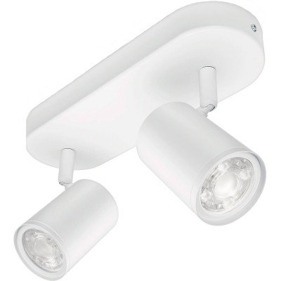 Розумний світильник WIZ IMAGEO Spots накладний точковий 2x5W 2200-6500K RGB Wi-Fi White (929002658801)