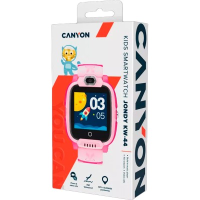 Смарт-годинник CANYON Jondy KW-44 Kids 4G Camera GPS WiFi Music Pink (CNE-KW44PP) Смарт-годинник CANYON Jondy KW-44 Kids 4G Camera GPS WiFi Music Pink (CNE-KW44PP)