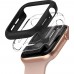 Захисна накладка Ringke Slim Case для Apple Watch 4/5/6/SE 44 мм Matte Black Clear (RCA4909)