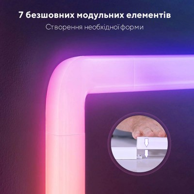Набір настінних світильників Govee H6062 Glide RGBIC Wall Light 8+4 RGB (B6062302)