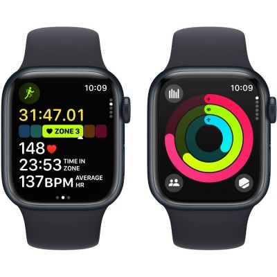 Смарт-годинник APPLE Watch Series 9 GPS 41mm Midnight Alum Midnight Sp/b - S/M (MR8W3QP/A) Смарт-годинник APPLE Watch Series 9 GPS 41mm Midnight Alum Midnight Sp/b - S/M (MR8W3QP/A)