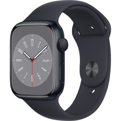 Смарт-годинник APPLE Watch Series 8 GPS 45 Midnight Alum Midnight Sp/B (MNP13UL/A)