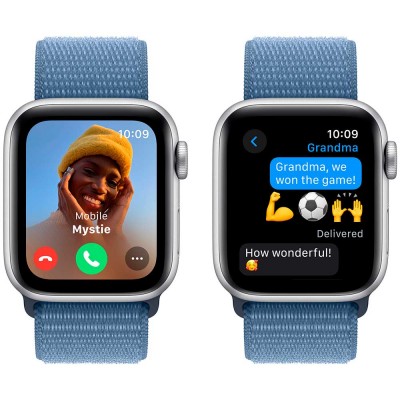 Смарт-годинник APPLE Watch SE 2023 GPS 40mm Silver Alum Winter Blue Sp/Loop (MRE33QP/A) Смарт-годинник APPLE Watch SE 2023 GPS 40mm Silver Alum Winter Blue Sp/Loop (MRE33QP/A)