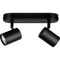 Розумний світильник WIZ IMAGEO Spots накладний точковий 2x5W 2200-6500K RGB Wi-Fi Black (929002659101)