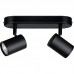 Розумний світильник WIZ IMAGEO Spots накладний точковий 2x5W 2200-6500K RGB Wi-Fi Black (929002659101)